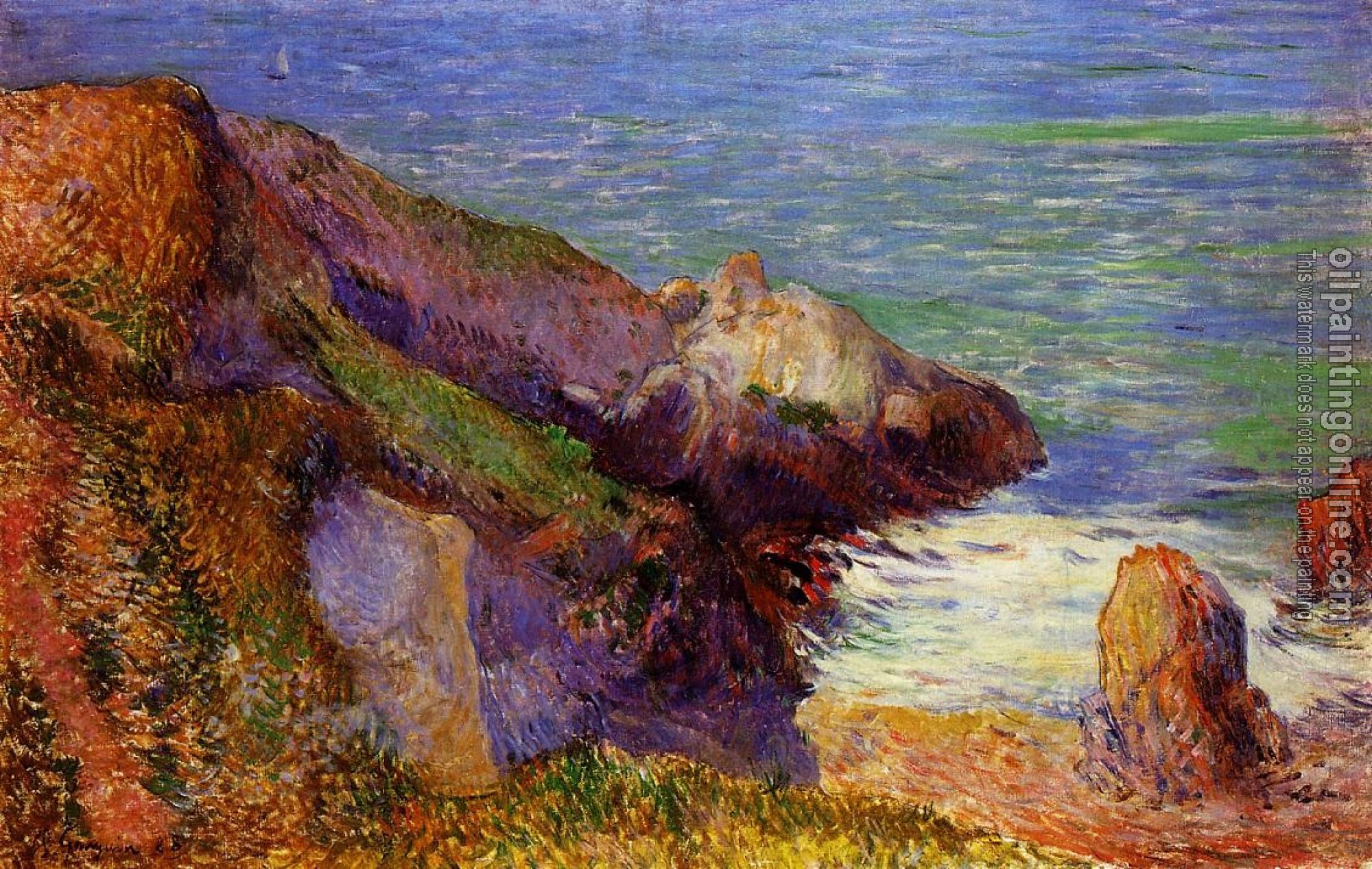 Gauguin, Paul - Rocks on the Breton Coast